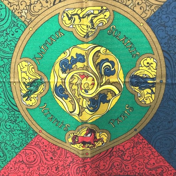 HERMES Red Scarf - Picture 2 of 13